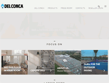 Tablet Screenshot of en.delconca.com